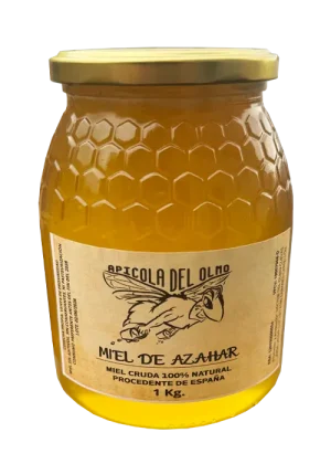 Bote de 1kg de cristal de miel de Azahar