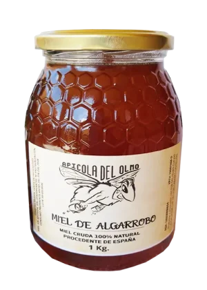 Bote de 1kg de miel de algarrobo